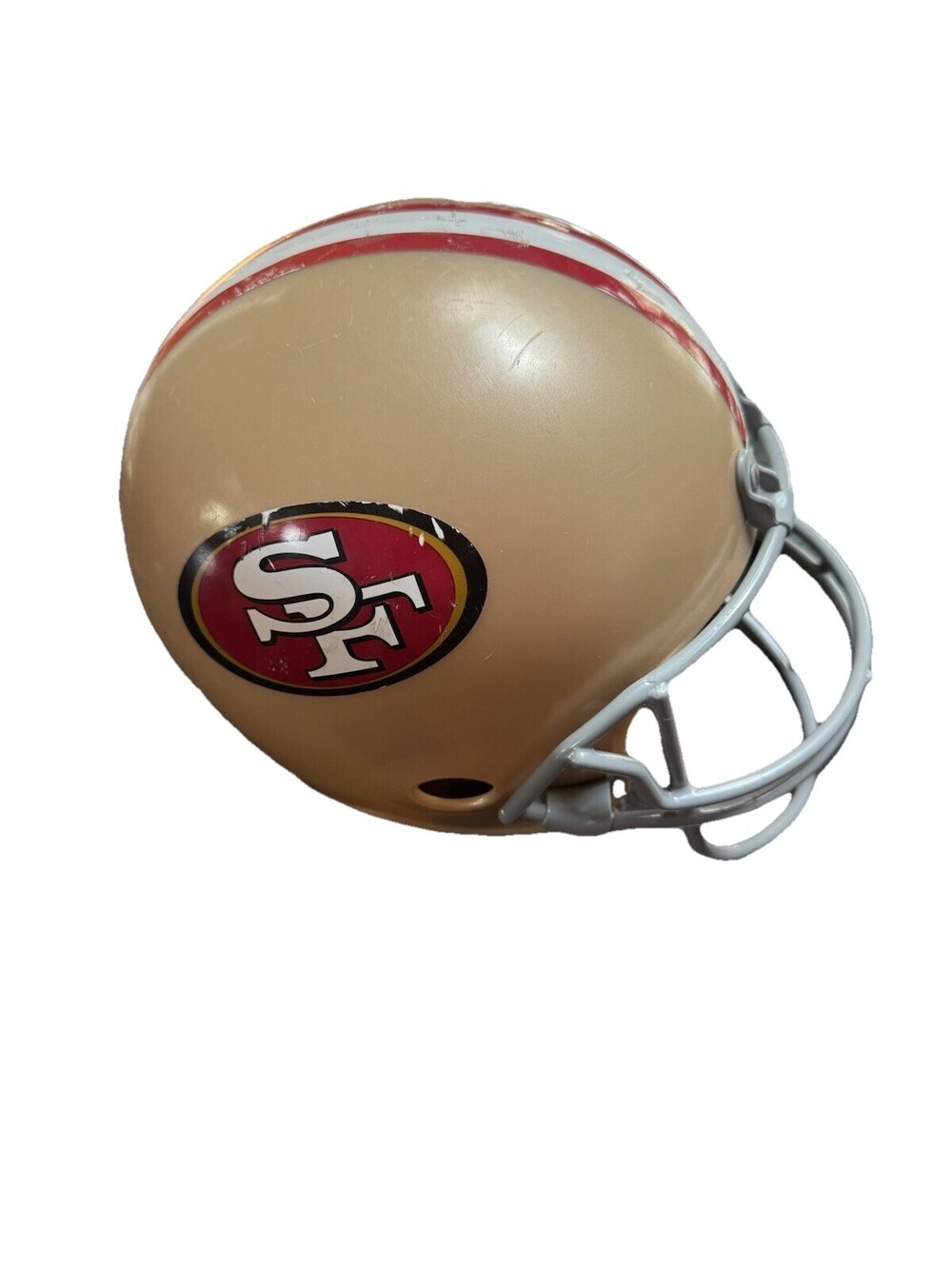 Franklin San Francisco 49ers NFL Football Gold Red White Helmet